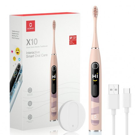 Oclean soniczna Szczoteczka do zębów X10, różowy Oclean soniczna Szczoteczka do zębów X10, różowy