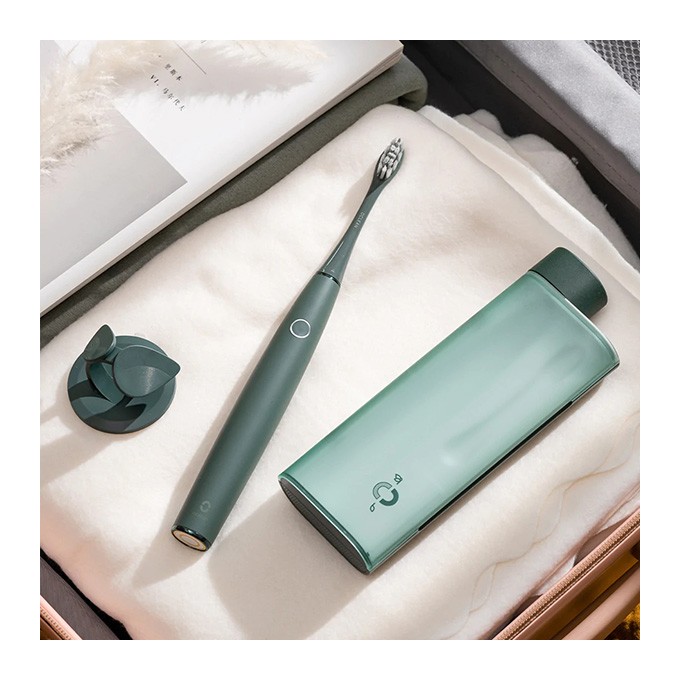 Oclean soniczna Zestaw szczoteczka + etui Air 2T, zielony
