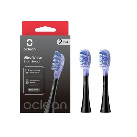 Oclean náhradní hlavice Ultra White, UW02 - 2 ks, černé Oclean náhradní hlavice Ultra White, UW02 - 2 ks, černé