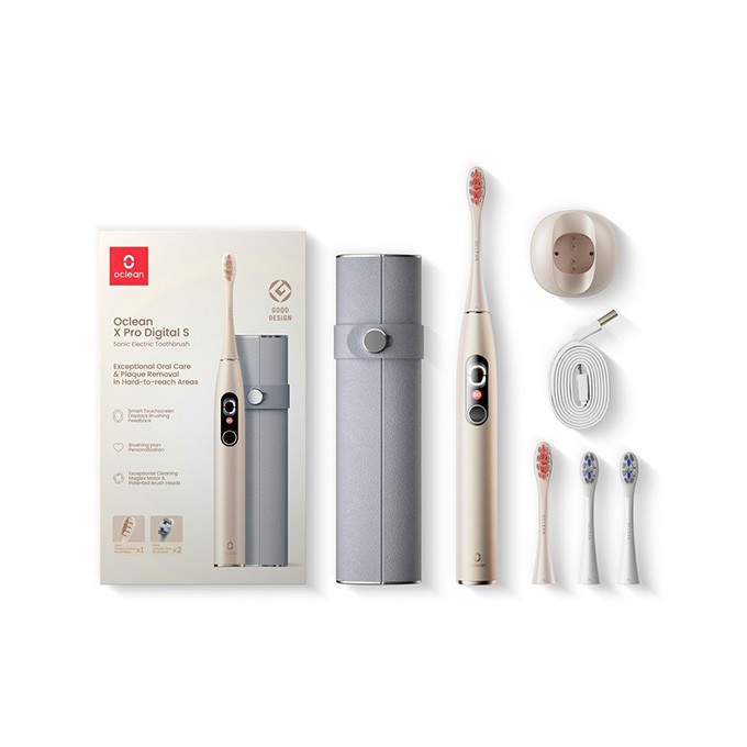 Oclean soniczna Zestaw szczoteczka + etui X Pro Digital, złoty
