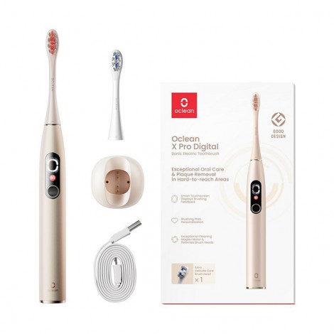 Oclean soniczna Szczoteczka do zębów X Pro Digital, złoty Oclean soniczna Szczoteczka do zębów X Pro Digital, złoty