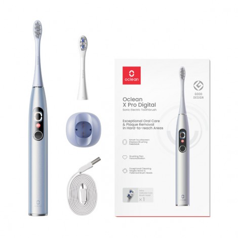 Oclean soniczna Szczoteczka do zębów X Pro Digital, srebrny Oclean soniczna Szczoteczka do zębów X Pro Digital, srebrny