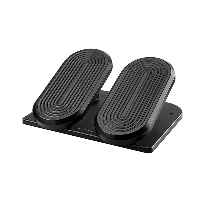 Podstawa ergonomiczna pod nogi, FOOTPODIUM czarny, plastikowy, ULTRADESK