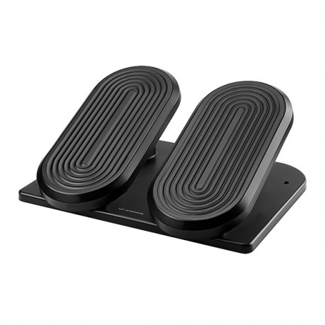 Podstawa ergonomiczna pod nogi, FOOTPODIUM czarny, plastikowy, ULTRADESK