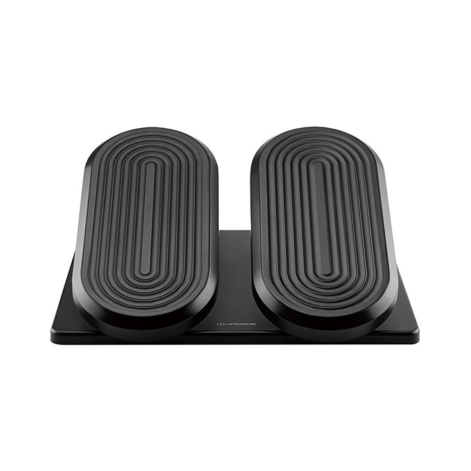 Podstawa ergonomiczna pod nogi, FOOTPODIUM czarny, plastikowy, ULTRADESK
