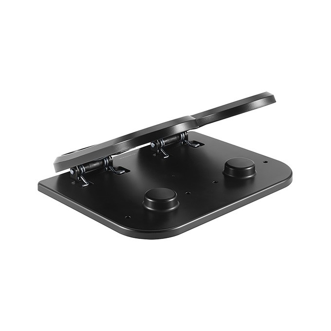 Podstawa ergonomiczna pod nogi, FOOTPODIUM czarny, plastikowy, ULTRADESK