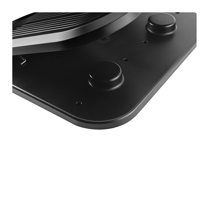 Podstawa ergonomiczna pod nogi, FOOTPODIUM czarny, plastikowy, ULTRADESK