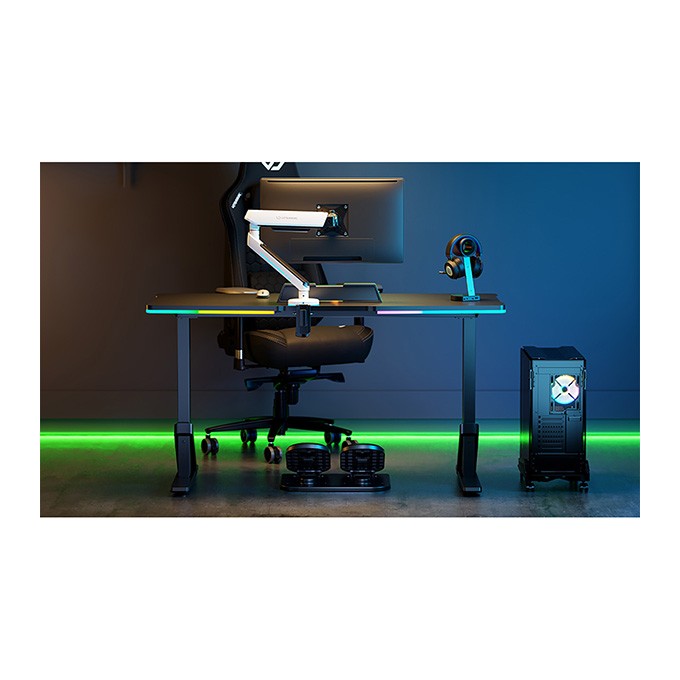 Podstawa ergonomiczna pod nogi, FOOTPODIUM czarny, plastikowy, ULTRADESK