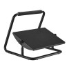 Podstawa ergonomiczna pod nogi, możliwość wyprostowania nóg, czarny, stal, 25 kg nośność, Powerton, regulowana 