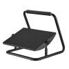 Podstawa ergonomiczna pod nogi, możliwość wyprostowania nóg, czarny, stal, 25 kg nośność, Powerton, regulowana 