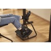 Podstawa ergonomiczna pod nogi, możliwość wyprostowania nóg, czarny, stal, 25 kg nośność, Powerton, regulowana 