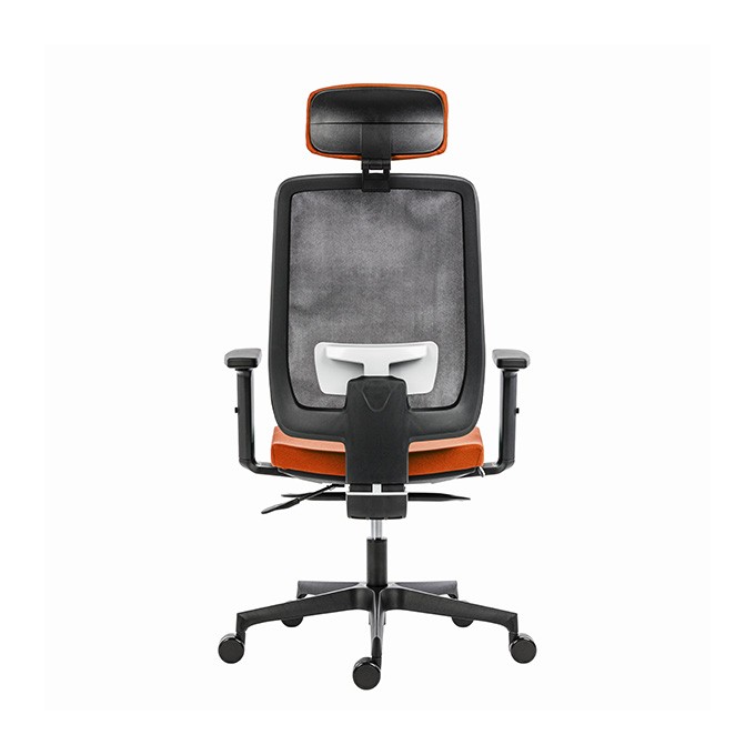 Powerton Ergonomiczny fotel biurowy Lucie, Pomarańczowy