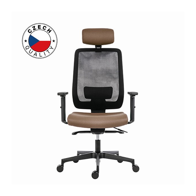 Powerton Ergonomiczny fotel biurowy Lucie, Beż