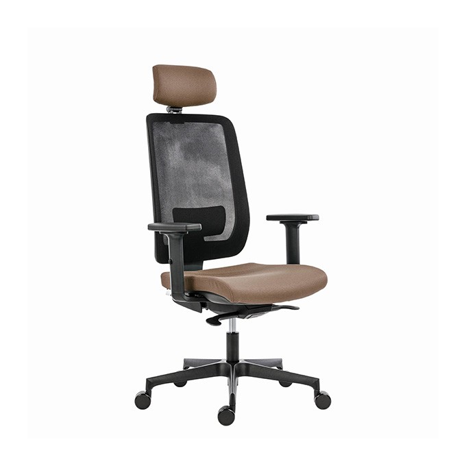 Powerton Ergonomiczny fotel biurowy Lucie, Beż