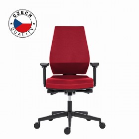 Powerton Ergonomiczny fotel biurowy Sima, Czerwony