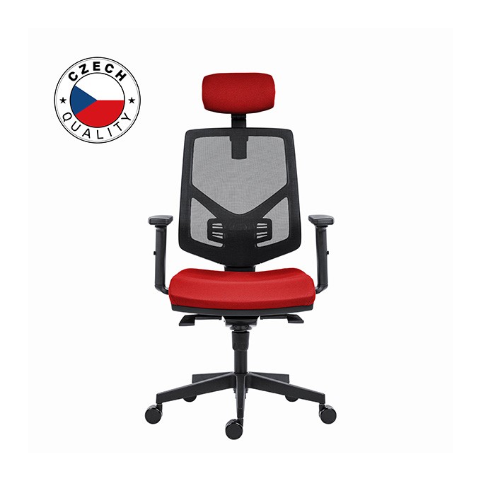 Powerton Ergonomiczny fotel biurowy Tina, Czerwony
