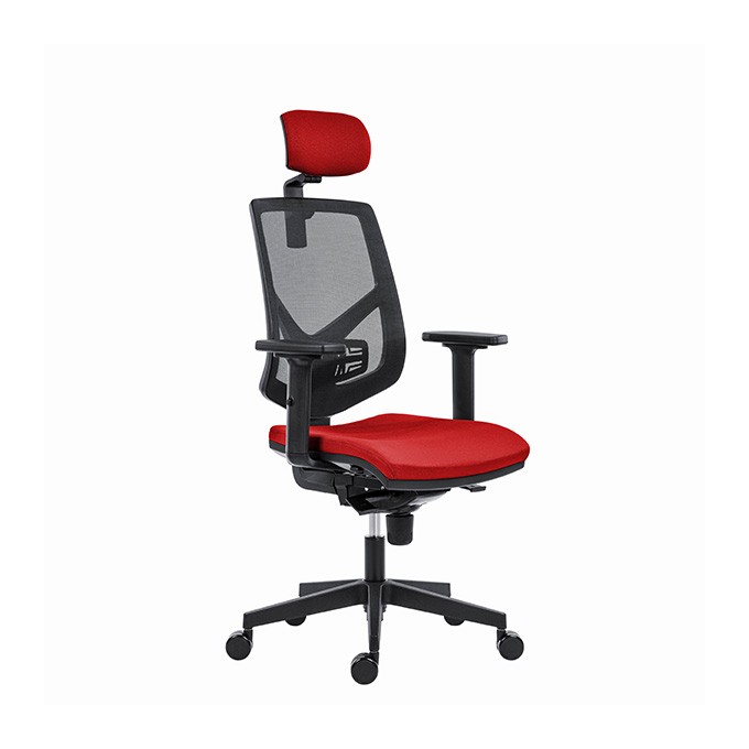 Powerton Ergonomiczny fotel biurowy Tina, Czerwony