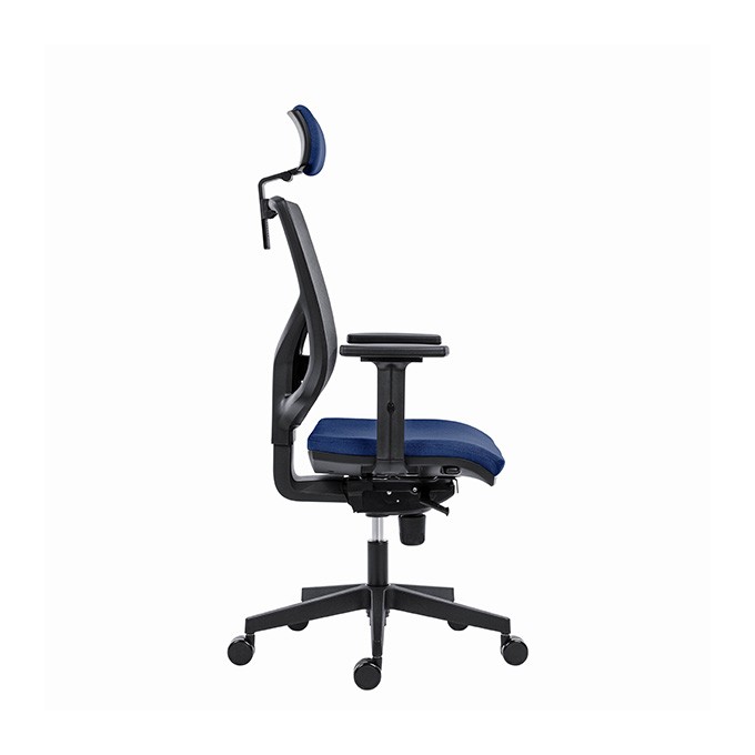 Powerton Ergonomiczny fotel biurowy Tina, Ciemny niebieski