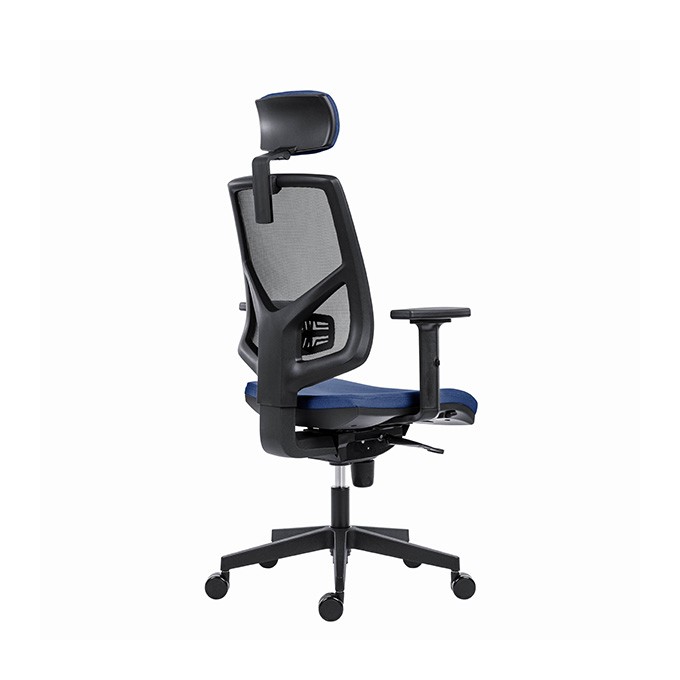 Powerton Ergonomiczny fotel biurowy Tina, Ciemny niebieski