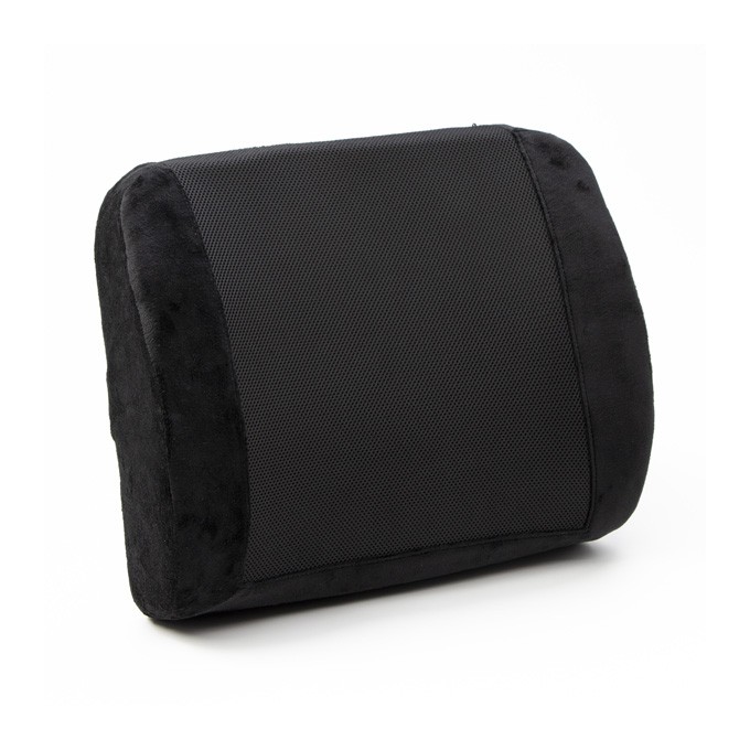 Podparcie lędźwiowe, uniwersalny, ergonomiczna, czarna, pianka z efektem pamięci