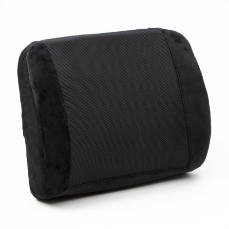 Podparcie lędźwiowe, uniwersalny, ergonomiczna, czarna, pianka z efektem pamięci