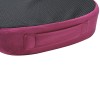 Ortopedyczna poduszka, na fotel biurowy, ergonomiczna, red satin (czerwone wino), pianka z efektem pamięci, Powerton