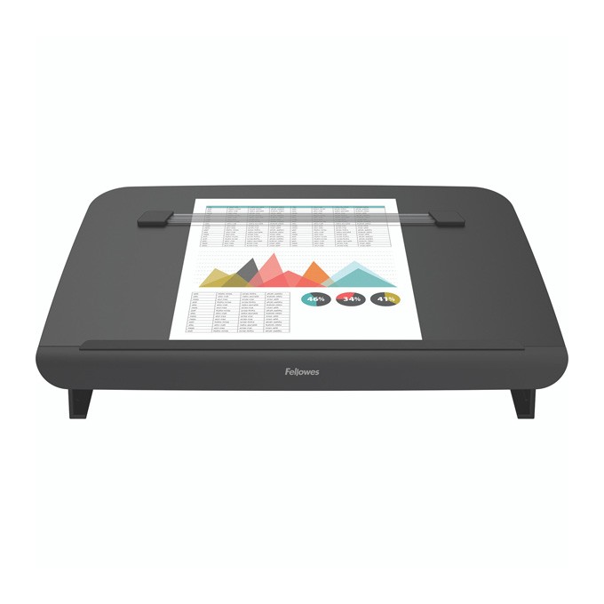 Baza na dokumenty Fellowes HANA stołowy, regulowany kąt nachylenia, czarny, A3, metal, Fellowes