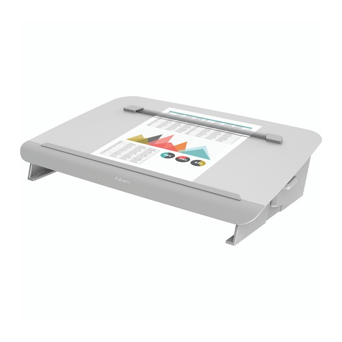 Baza na dokumenty Fellowes HANA stołowy, regulowany kąt nachylenia, biały, A3, metal, Fellowes