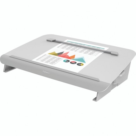Baza na dokumenty Fellowes HANA stołowy, regulowany kąt nachylenia, biały, A3, metal, Fellowes