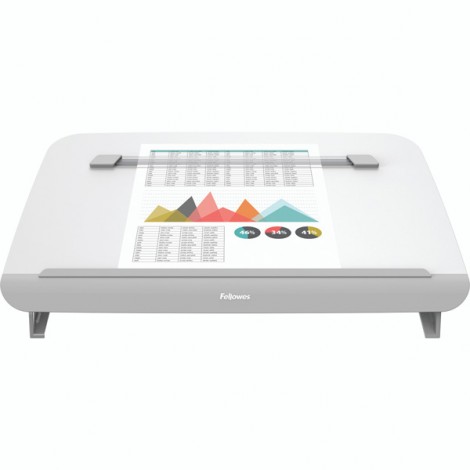 Baza na dokumenty Fellowes HANA stołowy, regulowany kąt nachylenia, biały, A3, metal, Fellowes