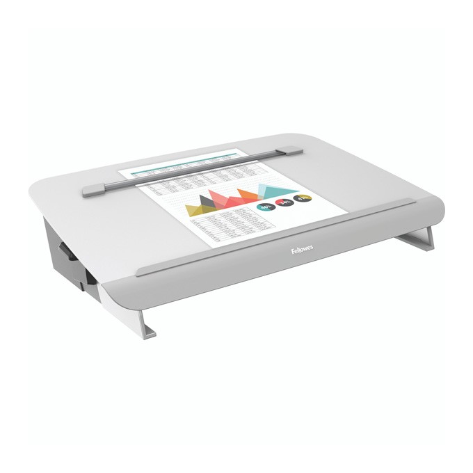 Baza na dokumenty Fellowes HANA stołowy, regulowany kąt nachylenia, biały, A3, metal, Fellowes
