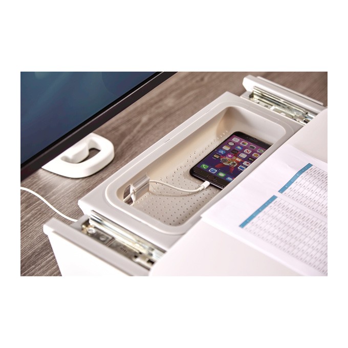 Baza na dokumenty Fellowes HANA stołowy, regulowany kąt nachylenia, biały, A3, metal, Fellowes