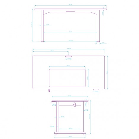 Biurko, elektycznie regulowany, 160X75 cm, 74-116 cm, UPLIFT, z podkładką pod mysz XXL, ULTRADESK