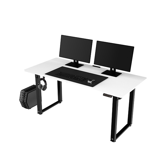 Biurko, elektycznie regulowany, 160x75 cm, 74-116 cm, UPLIFT, z podkładką pod mysz XXL, ULTRADESK