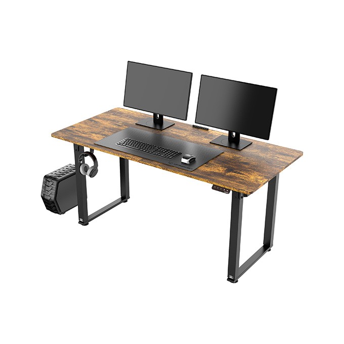 Biurko, elektycznie regulowany, 160x75 cm, 74-116 cm, UPLIFT, z podkładką pod mysz XXL, ULTRADESK