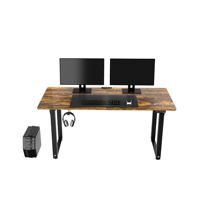 Biurko, elektycznie regulowany, 160x75 cm, 74-116 cm, UPLIFT, z podkładką pod mysz XXL, ULTRADESK