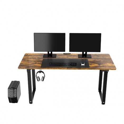 Biurko, elektycznie regulowany, 160x75 cm, 74-116 cm, UPLIFT, z podkładką pod mysz XXL, ULTRADESK