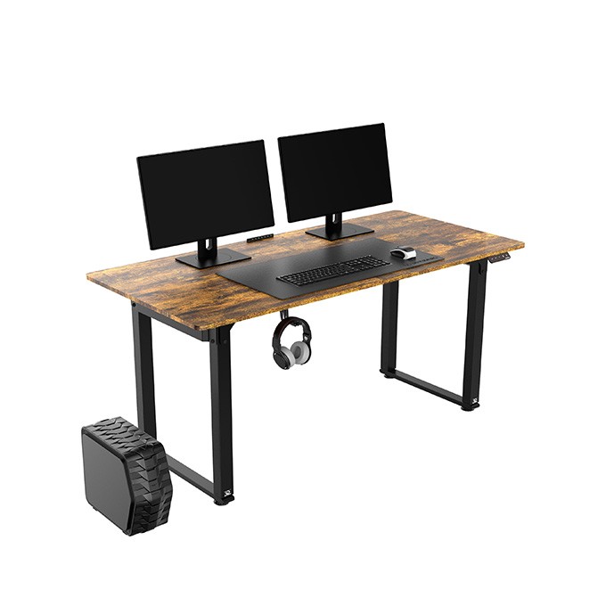 Biurko, elektycznie regulowany, 160x75 cm, 74-116 cm, UPLIFT, z podkładką pod mysz XXL, ULTRADESK