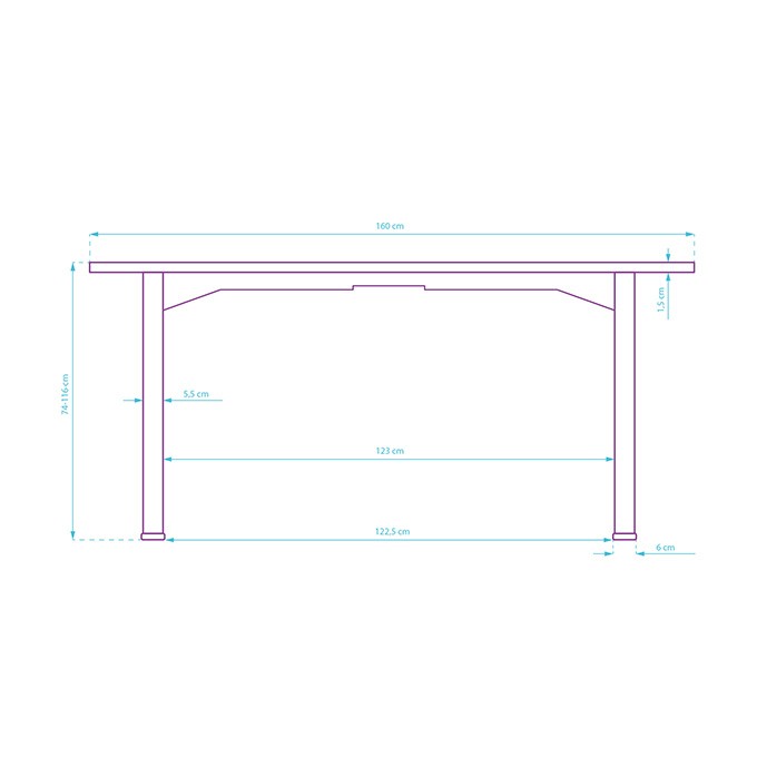 Biurko, elektycznie regulowany, 160x75 cm, 74-116 cm, UPLIFT, z podkładką pod mysz XXL, ULTRADESK