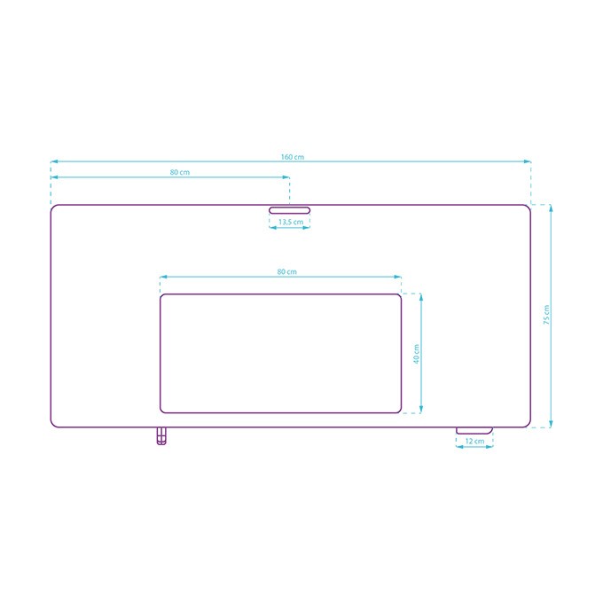Biurko, elektycznie regulowany, 160x75 cm, 74-116 cm, UPLIFT, z podkładką pod mysz XXL, ULTRADESK