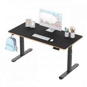 Biurko dla dzieci, elektycznie regulowany, 120X60 cm, 55-81 cm, PULSAR, czarny, ULTRADESK