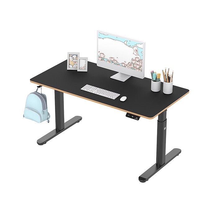 Biurko dla dzieci, elektycznie regulowany, 120X60 cm, 55-81 cm, PULSAR, czarny, ULTRADESK