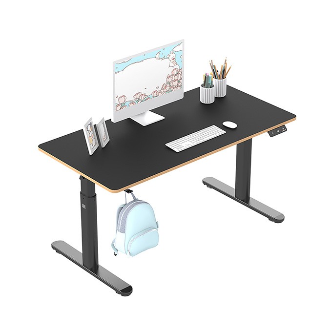 Biurko dla dzieci, elektycznie regulowany, 120X60 cm, 55-81 cm, PULSAR, czarny, ULTRADESK