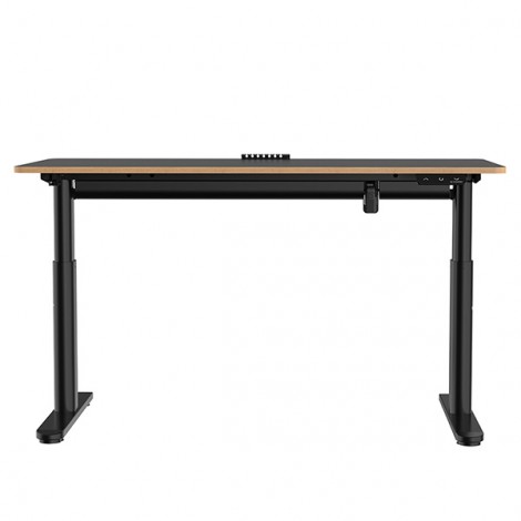 Biurko dla dzieci, elektycznie regulowany, 120X60 cm, 55-81 cm, PULSAR, czarny, ULTRADESK