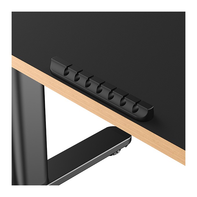 Biurko dla dzieci, elektycznie regulowany, 120X60 cm, 55-81 cm, PULSAR, czarny, ULTRADESK