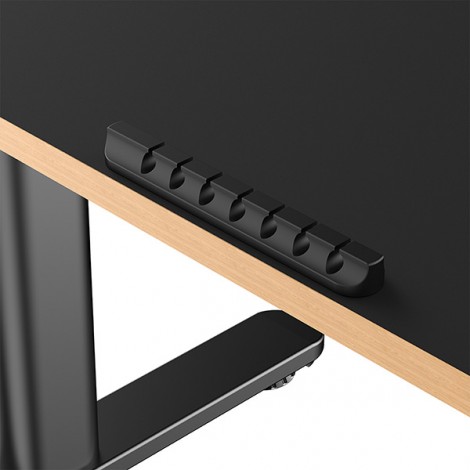 Biurko dla dzieci, elektycznie regulowany, 120X60 cm, 55-81 cm, PULSAR, czarny, ULTRADESK