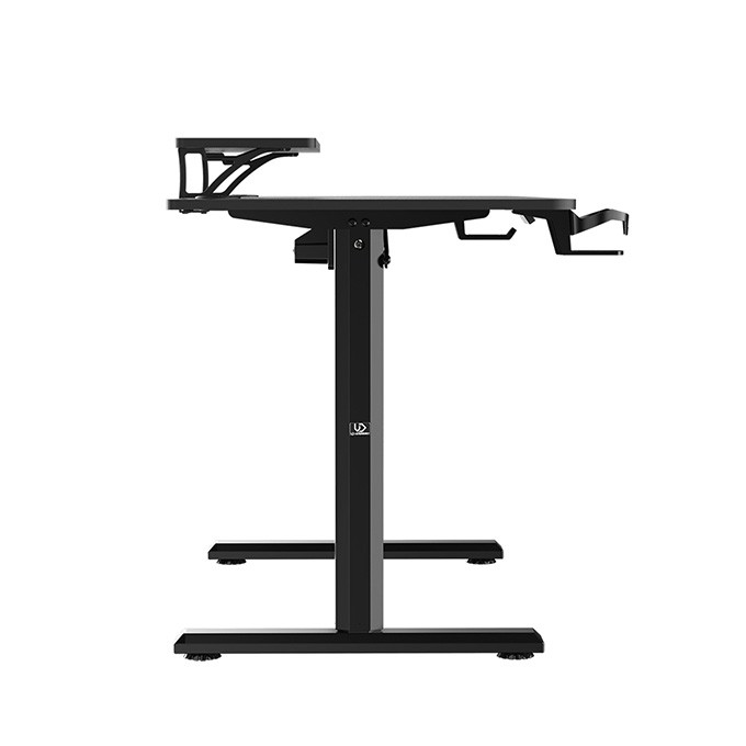 Biurko, elektycznie regulowany, 120X60 cm, 72-117 cm, HIGHLANDER BLACK, czarny, ULTRADESK