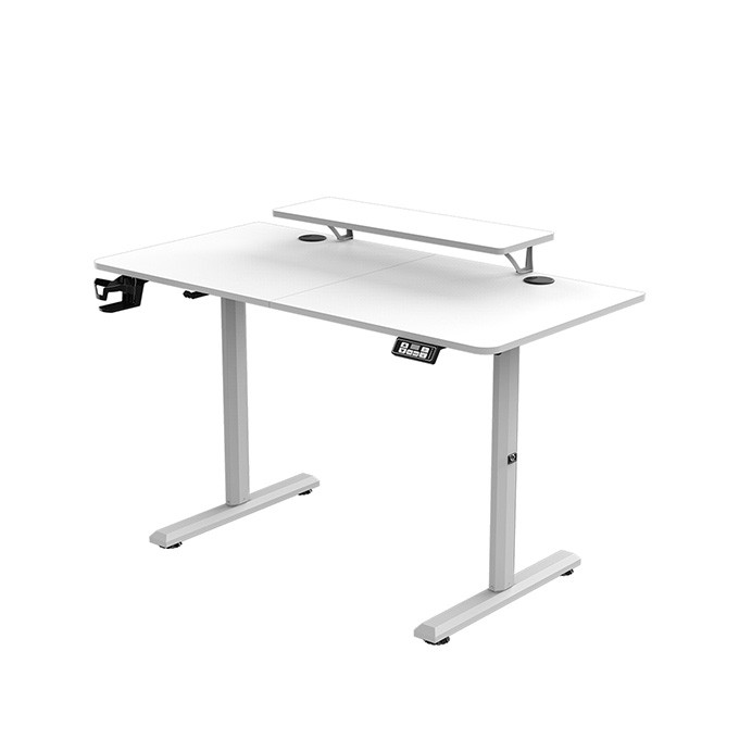 Biurko, elektycznie regulowany, 120X60 cm, 72-117 cm, HIGHLANDER WHITE, biały, ULTRADESK