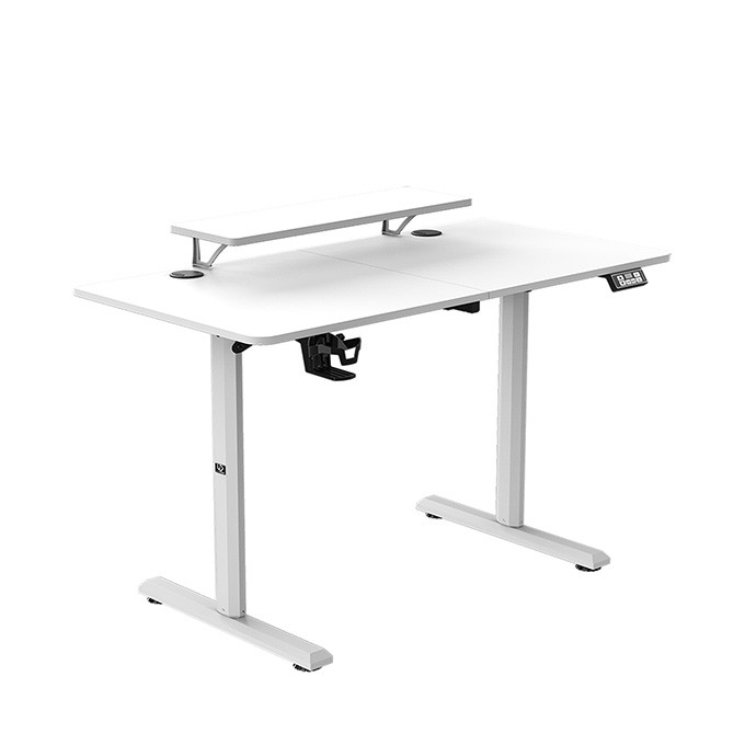 Biurko, elektycznie regulowany, 120X60 cm, 72-117 cm, HIGHLANDER WHITE, biały, ULTRADESK