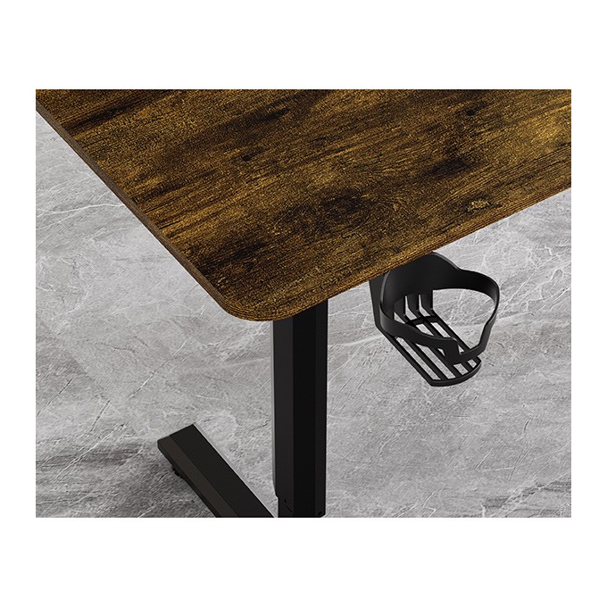 Biurko, elektycznie regulowany, 120X60 cm, 72-117 cm, HIGHLANDER BROWN, brązowy, ULTRADESK